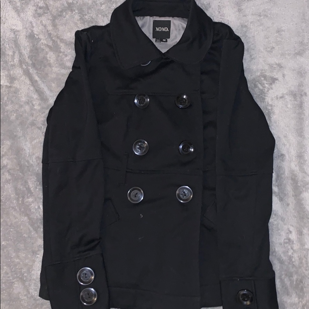 XOXO Black Peacoat